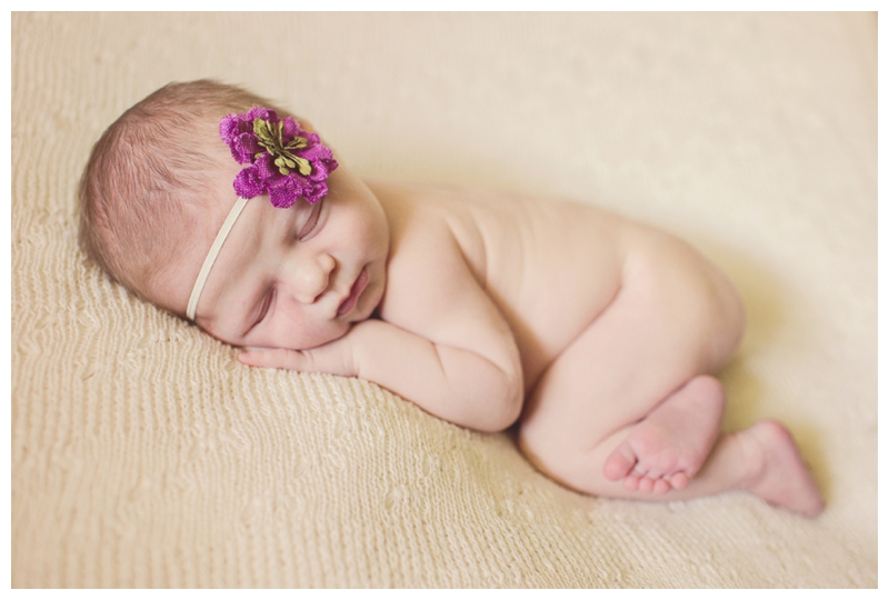happy baby girl--Fort Collins newborn photographer