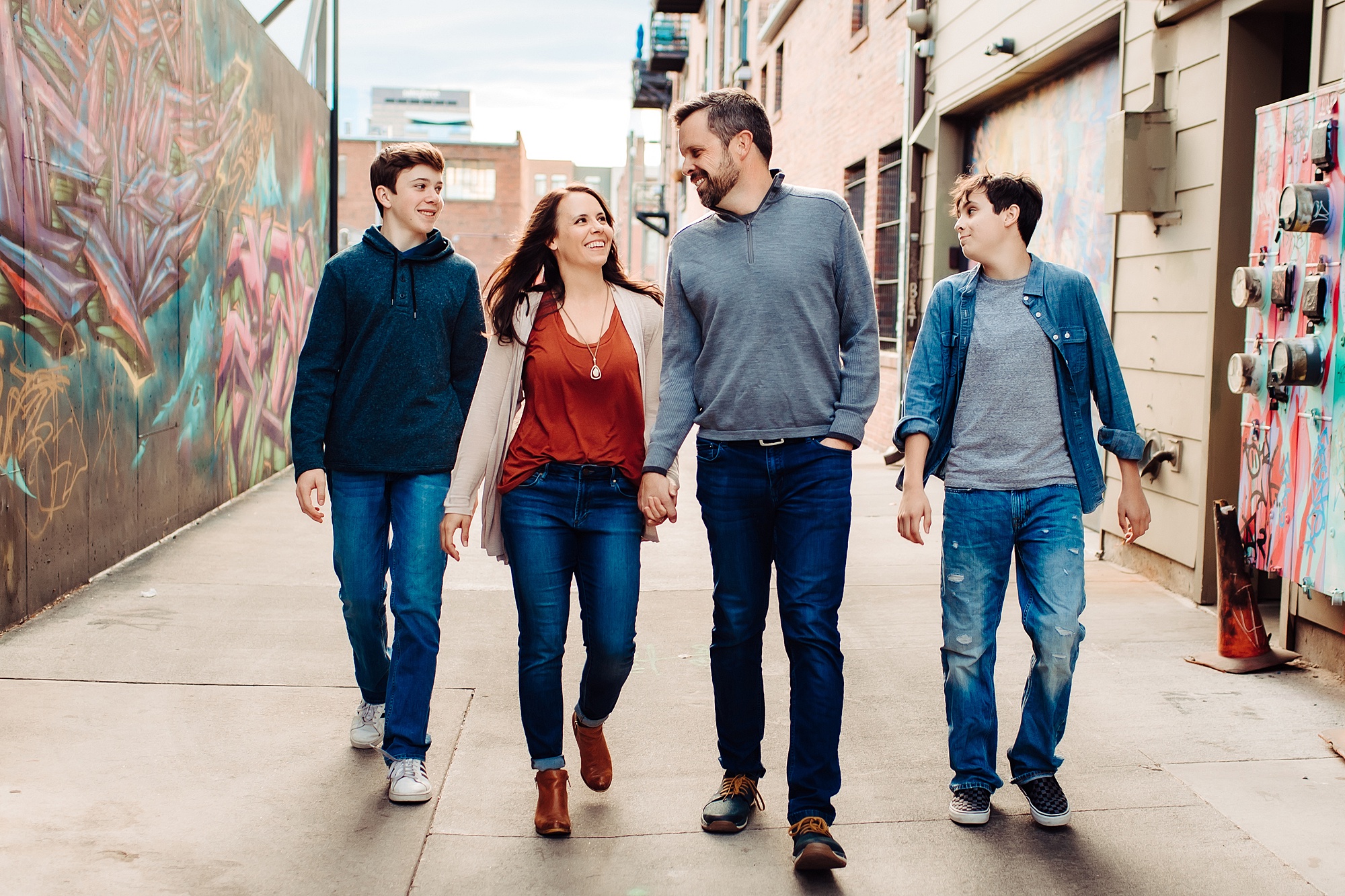 Downtown Denver family photo session 