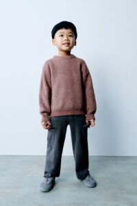 knit sweater muted tone